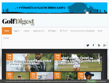 Tablet Screenshot of golfdigest.cz